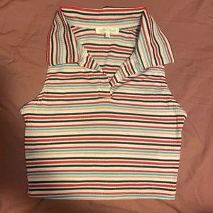 Striped crop top